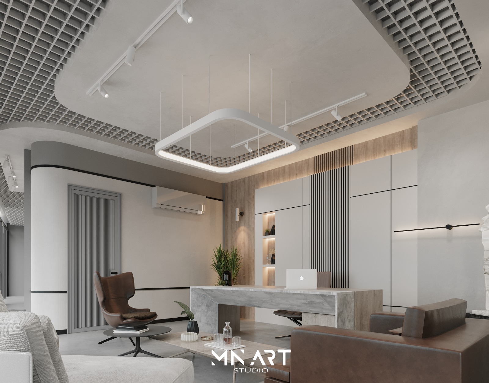Optima Erkul Ofis İç Mekan Dekorasyonu